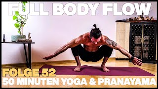 🧘‍♂️50 Minuten Full Body Yoga Flow Mit Atemmeditation 🧘‍♀️ [upl. by Ollopa]