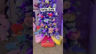 BTS Christmas tree with bt21 plushies BTS BT21official [upl. by Traci]