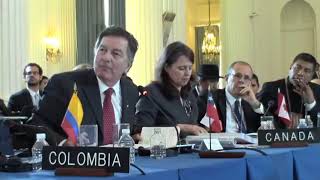 Canciller Ampuero en la OEA quotLos chilenos tenemos una deuda profunda con los venezolanosquot [upl. by Patty]