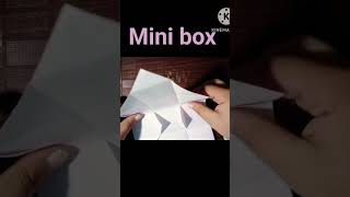 cute diy mini box 💕 craft shorts minibox [upl. by Alleiram739]