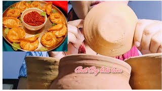 Fried momos kha lo  ASMR  relaxation sound  yummy yummy 😋 delicious [upl. by Wharton]