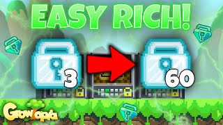 BEST PROFIT method in Growtopia How to GET RICH fast in 2024 EASY DLS [upl. by Esiocnarf]