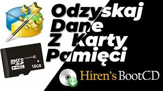 Jak Odzyskać dane z karty pamięci pendrive lub dysku – Partition Wizard 9 VS Hiren’s Boot [upl. by Chaddie]