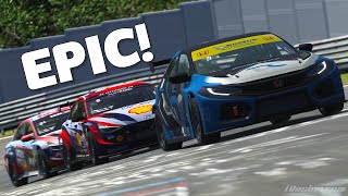 My best overtake ever  iRacing Ringmeister  Honda TCR [upl. by Rezzani]