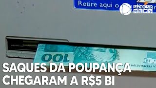 Saques na poupança somam R 5 bilhões no mês de setembro [upl. by Drareg]