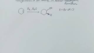 Halohydrin formation [upl. by Elbart]