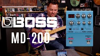 The Boss MD200 Modulation Pedal  12 Awesome Modulation Effects in One  Tone Tasting [upl. by Ahsitan]