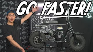 How To Make Your Coleman CT100U Minibike Faster [upl. by Loftus43]