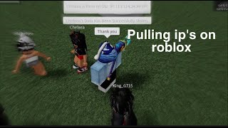 Pulling peoples IPs on ROBLOX [upl. by Nelleoj]