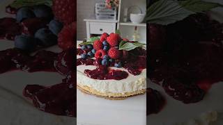 Sommerlicher Quarkkuchen OHNE BACKEN  wunderbar cremig  einfaches Rezept [upl. by Nicolea]