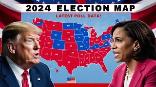 Updated 2024 Election Map with the Latest Polls from All 50 States [upl. by Hassi]