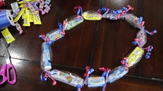 Easy Candy Lei Tutorial Great for Any Special Occasion amp Graduations From Cello Gift Bag or Roll [upl. by Juliette]