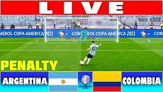 🔴LIVE PENALTY shootout  ARGENTINA vs COLOMBIA I FINAL  COPA AMERICA 2024  REALISTIC PES GAME [upl. by Anyt213]