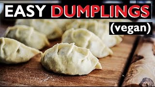 How to make vegan Dumplings Gyoza Chinese Potstickers recipe 餃子  ぎょうざ [upl. by Loar]