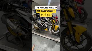 TVS Apache RTR 310 10000 Kms Schedule Service maintenance service tvs [upl. by Starling882]