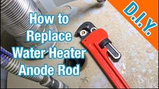 How To Replace Water Heater Anode Step By Step [upl. by Adnaloj]