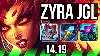 ZYRA vs JARVAN IV JGL  55k DMG  EUW Master  1419 [upl. by Ahtnahc]