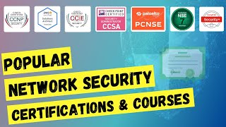 Top 13 Network Security Certifications amp Courses [upl. by Pozzy]