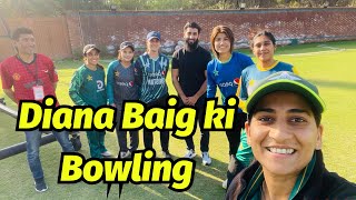 Diana Baig ki bowling aur new hair style  Cricket Sessions in Ramadan🏏 [upl. by Adnamaa]