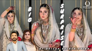 Big Surprise  Qaisar Baloch Salon  Makeup  Faiza Daar [upl. by Ten]