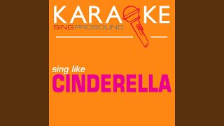 Bibbidi Bobbidi Boo From the Movie Cinderella In the Style of Cinderella Karaoke [upl. by Yecak]