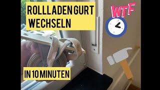 Rollladen Gurt  Gurtwickler wechseln  austauschen in 10 Minuten [upl. by Juan]