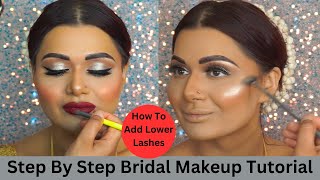 How To Do Pakistani Bridal MakeupAdd Lower LashesMust Watch [upl. by Seeto]