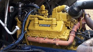 Firing up the 3408 CAT V8 with the air starter [upl. by Lorain856]