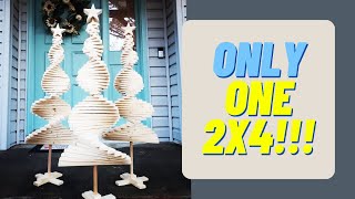 Making MatthewPeechWoodworking low costhigh profit SPIRAL CHRISTMAS TREE  MAKE MONEY WOODWORKING [upl. by Peednama386]