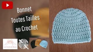 Bonnet Toutes Tailles au Crochet [upl. by Einnos]