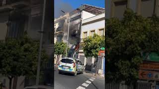 Susto en Ayamonte por el incendio de una farmacia [upl. by Jeffry]