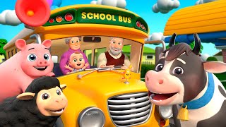 Wheels On The Bus Song  Farm Version  Almama Kids Songs amp Nursery Rhymes [upl. by Enilav65]