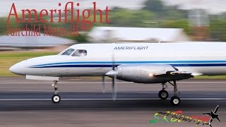 Ameriflight Fairchild Metro III action  the Robert L Bradshaw Intl Airport St Kitts [upl. by Pitchford]