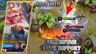 EDITH MODE ULTI ON MUSUH AUTO MENJAUH  BEST GAMEPLAY EDITH mlbbnextcreator [upl. by Attenoj]