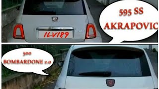 595 SS AKRAPOVIC VS 500 BOMBARDONE 20 SOUND ACELERATION [upl. by Mackenie]