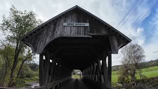 Orne Covered Bridge Irasburg Vermont [upl. by Gnart360]