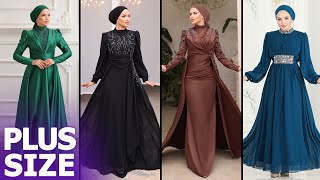 Moda Selvim Büyük Beden Abiye  Tesettür Abiyeler 2024  Plus Size Evening Dresses [upl. by Petua]