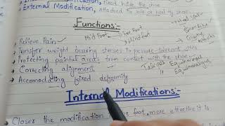 Foot OrthosisInternal Modifications in Foot Orthosis [upl. by Nosahc676]