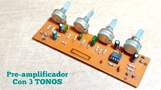 Preamplificador Con 3 Tonos Muy Fácil De Hacer [upl. by Lillis554]