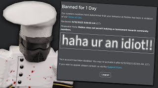 i got BANNED on ROBLOX [upl. by Rapsag]