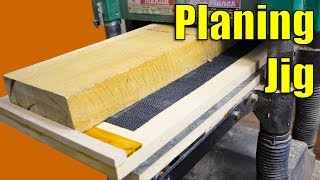 Planing Jig  How to Use Your Planer to Joint Wood  Woodworking Jig [upl. by Kursh]