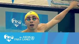 Swimming Day 5 evening Mens 200m Individual Medley SM14  8th ASEAN Para Games 2015 [upl. by Dehlia]