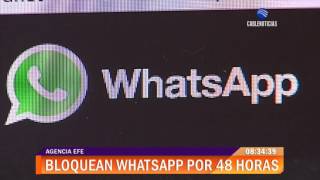 Corte ordena bloqueo de aplicación WhatsApp en Brasil por 48 horas [upl. by Symon807]