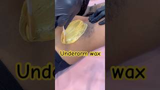 Underarm wax using tresswellness painlesswaxing waxingvideos hairremoval [upl. by Eicrad224]