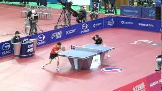 2013 Korea Open 탁구대회 남자단식 결승 쉬신 vs 마롱 [upl. by Cirad]