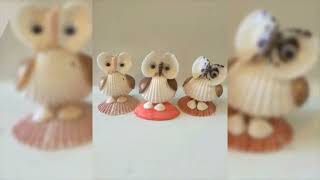 home decorating ideas with seashell  handmade seashell crafts  seashell art  seashell craft ideas [upl. by Ttevi]