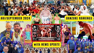 SEPTEMBER AKI 2024 SUMO BANZUKE 秋場所 NEWS amp CHANNEL UPDATE WORLD CHAMPIONSHIPS COUNTDOWN AND MORE [upl. by Ainez]