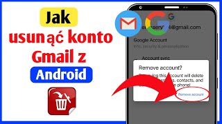 Jak usunąć konto Gmail z Androida  Usuń konto Google w telefonie komórkowym [upl. by Siekram]