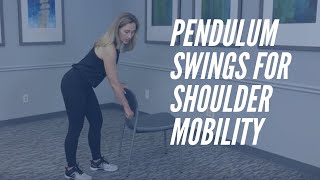 Pendulum Swings  Shoulder Mobility Exercise  CORE Chiropractic [upl. by Ztnarf]