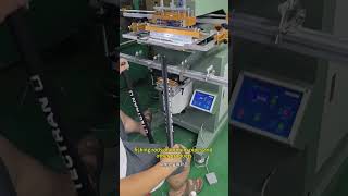 Screen printing machine with front and rear rolling printing [upl. by Freddi288]